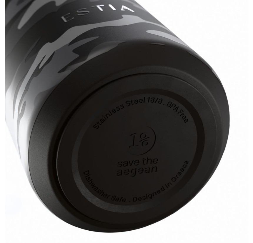 Μπουκάλι Θερμός Flow 500ml Estia Save The Aegean Brushed 01-41984 Μπουκάλι Θερμός Flow 500ml Estia Save The Aegean Brushed 01-41984