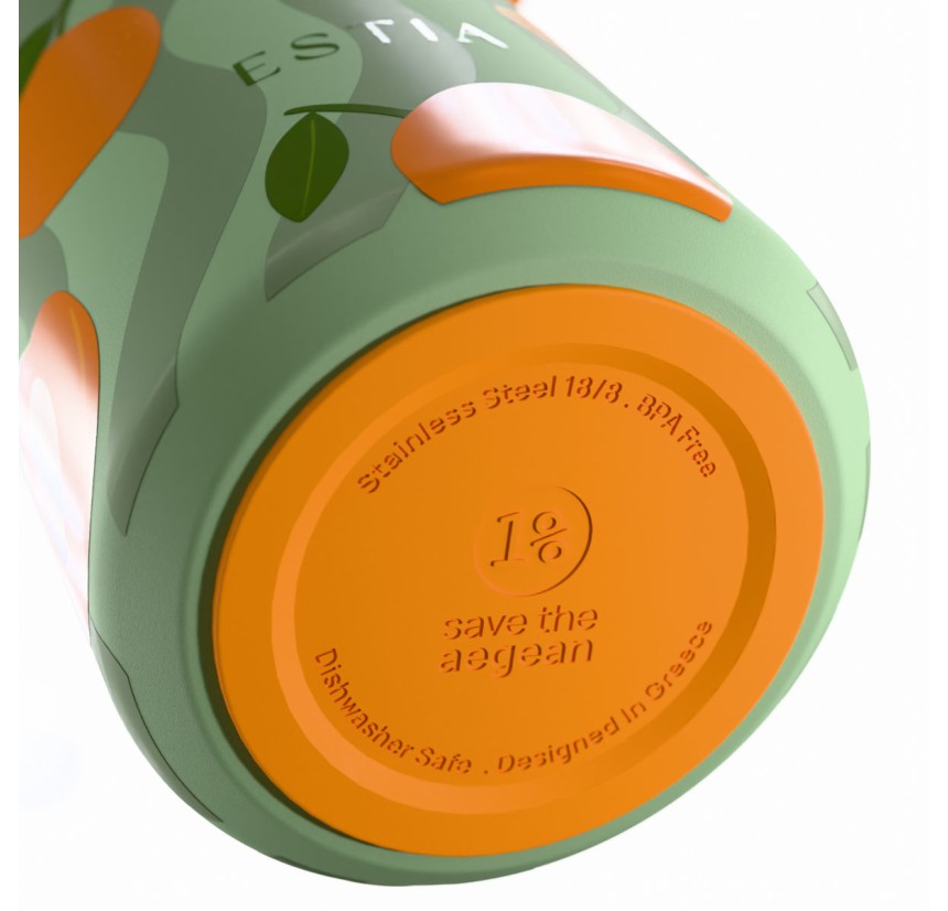 Ποτήρι Θερμός 500ml Estia Save The Aegean Peach Garden 01-42660 Ποτήρι Θερμός 500ml Estia Save The Aegean Peach Garden 01-42660