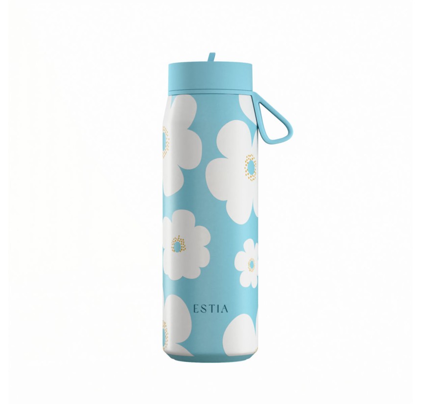 Ποτήρι Θερμός 500ml Estia Save The Aegean Blue Daisy 01-42646 Ποτήρι Θερμός 500ml Estia Save The Aegean Blue Daisy 01-42646