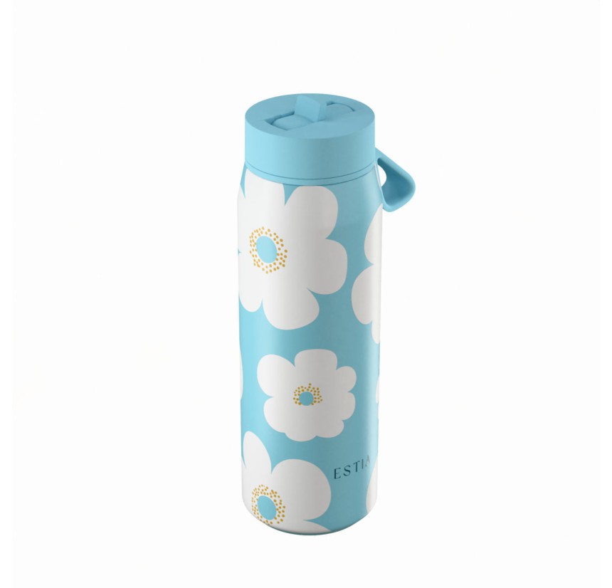 Ποτήρι Θερμός 500ml Estia Save The Aegean Blue Daisy 01-42646 Ποτήρι Θερμός 500ml Estia Save The Aegean Blue Daisy 01-42646