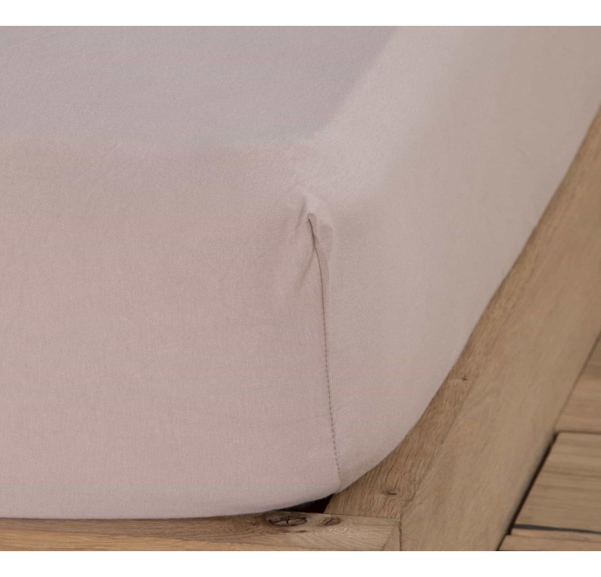 Σεντόνι Μακό Διπλό με Λάστιχο Jersey 1.40x 2.00 +30 Nef - Nef Beige Σεντόνι Μακό Διπλό με Λάστιχο Jersey 1.40x 2.00 +30 Nef - Nef Beige