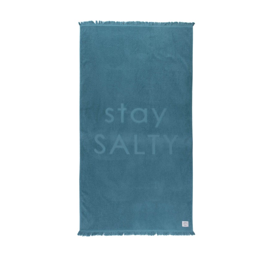 Πετσέτα Θαλάσσης 90x 170 Nef-Nef Stay Salty Teal