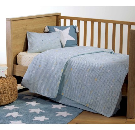 Παιδικό Χαλί 100x100 Nef - Nef Hugging Star Blue Παιδικό Χαλί 100x100 Nef - Nef Hugging Star Blue