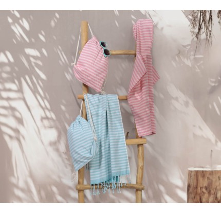 Πόντσο Παιδικό Βαμβακερό 60x60 Nef - Nef Sweet Line Coral Πόντσο Παιδικό Βαμβακερό 60x60 Nef - Nef Sweet Line Coral