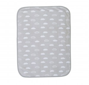 Βρεφική Κουβέρτα Κούνιας 100x140 Nef-Nef Clouds Grey