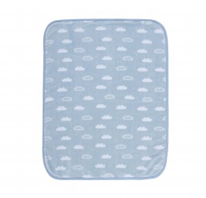 Βρεφική Κουβέρτα Κούνιας 100x140 Nef-Nef Clouds Blue