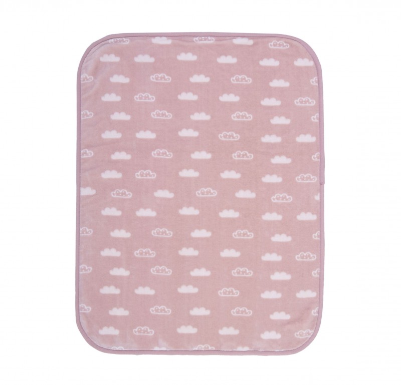 Βρεφική Κουβέρτα Κούνιας 100x140 Nef-Nef Clouds Pink