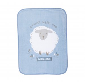 Βρεφική Κουβέρτα Κούνιας 100x140 Nef-Nef Sweet Sheep Light Blue