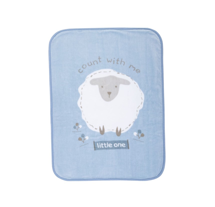 Βρεφική Κουβέρτα Αγκαλιάς 75x100 Nef-Nef Sweet Sheep Light Blue