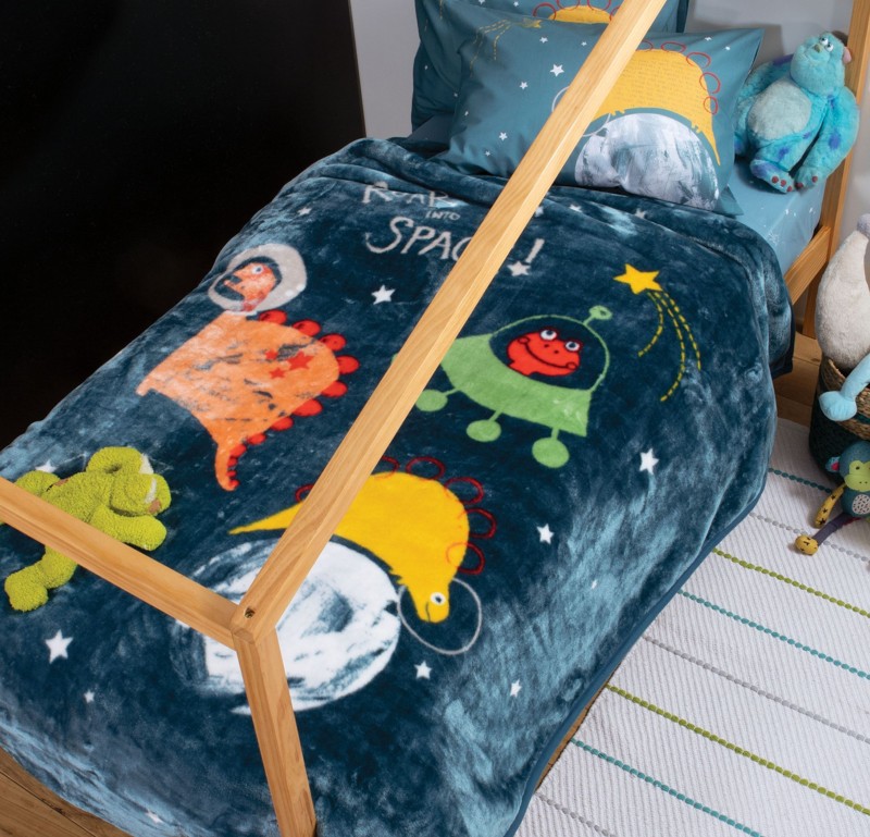 Παιδική Κουβέρτα Μονή Nef - Nef Roar Into Space Petrol