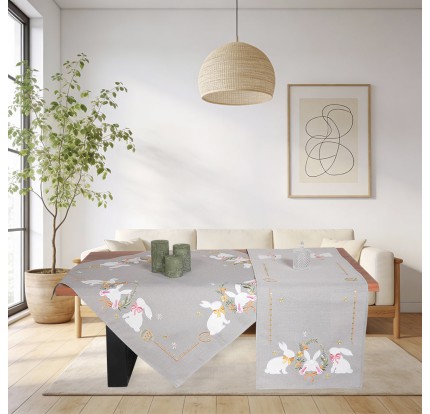 Πασχαλινή Τραβέρσα (40x170) Γκρι 0346 