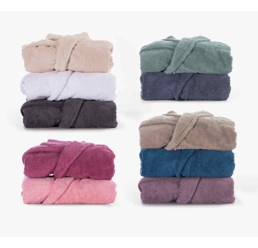 Μπουρνούζι με Γιακά Nef-Nef Fresh Mauve