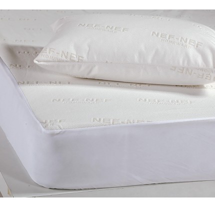 Αδιάβροχο Προστατευτικό Κάλυμμα Στρώματος Nef-Nef Ζακάρ Υπέρδιπλο (1.60x 2.00 +0.30)