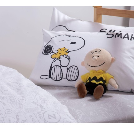 Παιδικά Σεντόνια Μονά (Σετ) Nef - Nef Snoopy Smak Grey