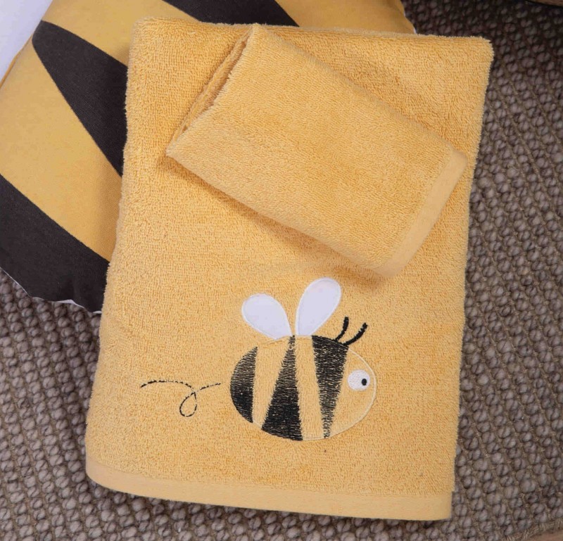 Παιδικές Πετσέτες Σετ (2τμχ) Nef- Nef Bee Yellow