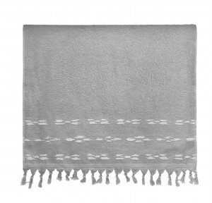 Πετσέτα Προσώπου (50x 90) Nef - Nef Garnet White/Grey