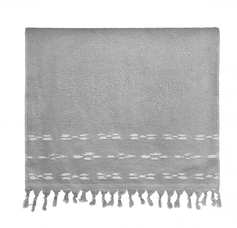 Πετσέτα Προσώπου (50x 90) Nef - Nef Garnet White/Grey