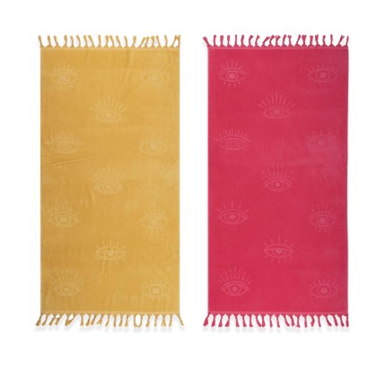 Πετσέτα Θαλάσσης  80x160 Nef-Nef Eyes On Me Fuchsia Πετσέτα Θαλάσσης  80x160 Nef-Nef Eyes On Me Fuchsia