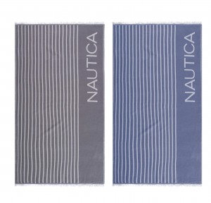 Πετσέτα Θαλάσσης 90x1.70 Nautica Nau Stripe Denim