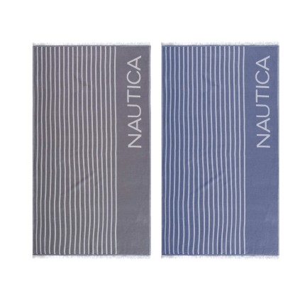 Πετσέτα Θαλάσσης 90x1.70 Nautica Nau Stripe Denim Πετσέτα Θαλάσσης 90x1.70 Nautica Nau Stripe Denim