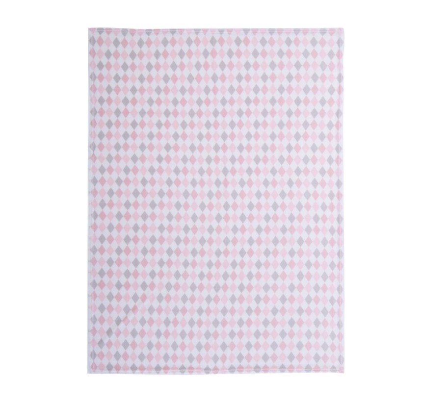 Βρεφική Κουβέρτα Fleece Κούνιας 110x150 Nef-Nef Rhombus Pink