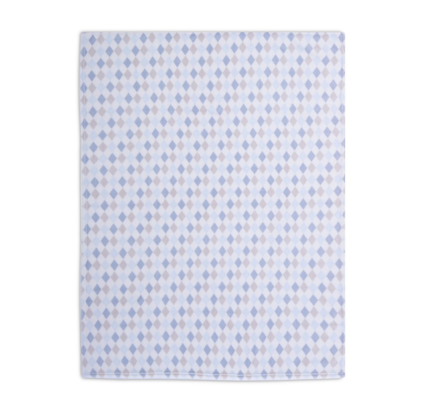 Βρεφική Κουβέρτα Fleece Κούνιας 110x150 Nef-Nef Rhombus Blue