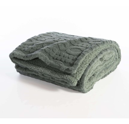 Ριχτάρι Πολυθρόνας - Κουβέρτα Καναπέ 130x180 Nef - Nef Germain Green