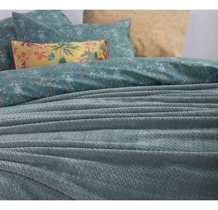 Κουβέρτα Fleece Μονή  Nef - Nef Worth Green