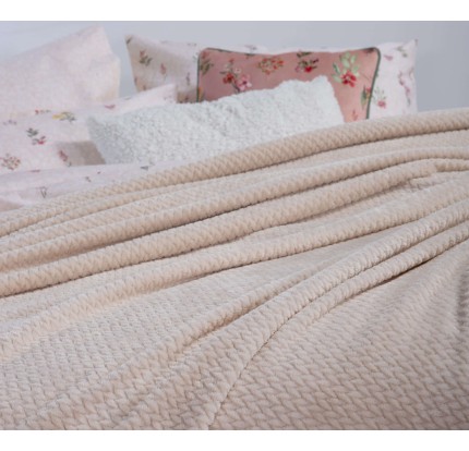 Κουβέρτα Fleece Μονή  Nef - Nef Worth Grey