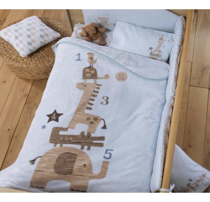 Βρεφική Κουβέρτα Αγκαλιάς 75x100 Nef-Nef Favorite Toys Light Blue
