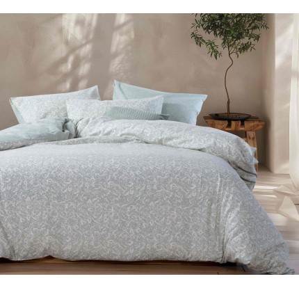 Παπλωματοθήκη Υπέρδιπλη (Σετ) Φανελένια Nef-Nef Sorial Mint Παπλωματοθήκη Υπέρδιπλη (Σετ) Φανελένια Nef-Nef Sorial Mint