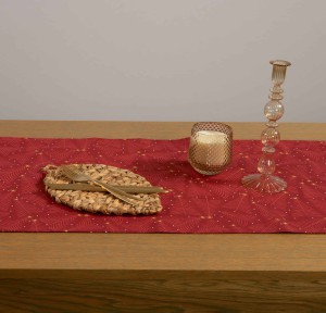 Χριστουγεννιάτικη Τραβέρσα 45x140 Nef-Nef December Red Χριστουγεννιάτικη Τραβέρσα 45x140 Nef-Nef December Red