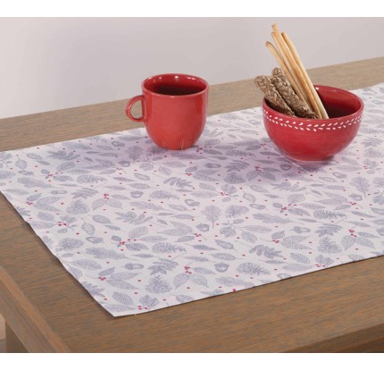 Τραβέρσα 45x140 Nef-Nef Xmass Plant Ecru Τραβέρσα 45x140 Nef-Nef Xmass Plant Ecru