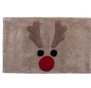 Χριστουγεννιάτικο Χαλάκι Μπάνιου 50x80 Nef-Nef Funny Reindeer Beige