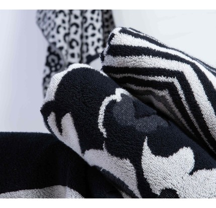 Πετσέτα Σώματος (70x 140) Nef-Nef Blossen Grey/ Black