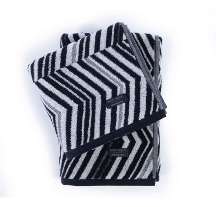 Πετσέτα Σώματος (70x 140) Nef-Nef Armin Grey/ Black