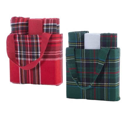 Χριστουγεννιάτικο Καλάθι με Πετσέτες Κουζίνας Σετ 3τμχ Santa Basket Red Χριστουγεννιάτικο Καλάθι με Πετσέτες Κουζίνας Σετ 3τμχ Santa Basket Red