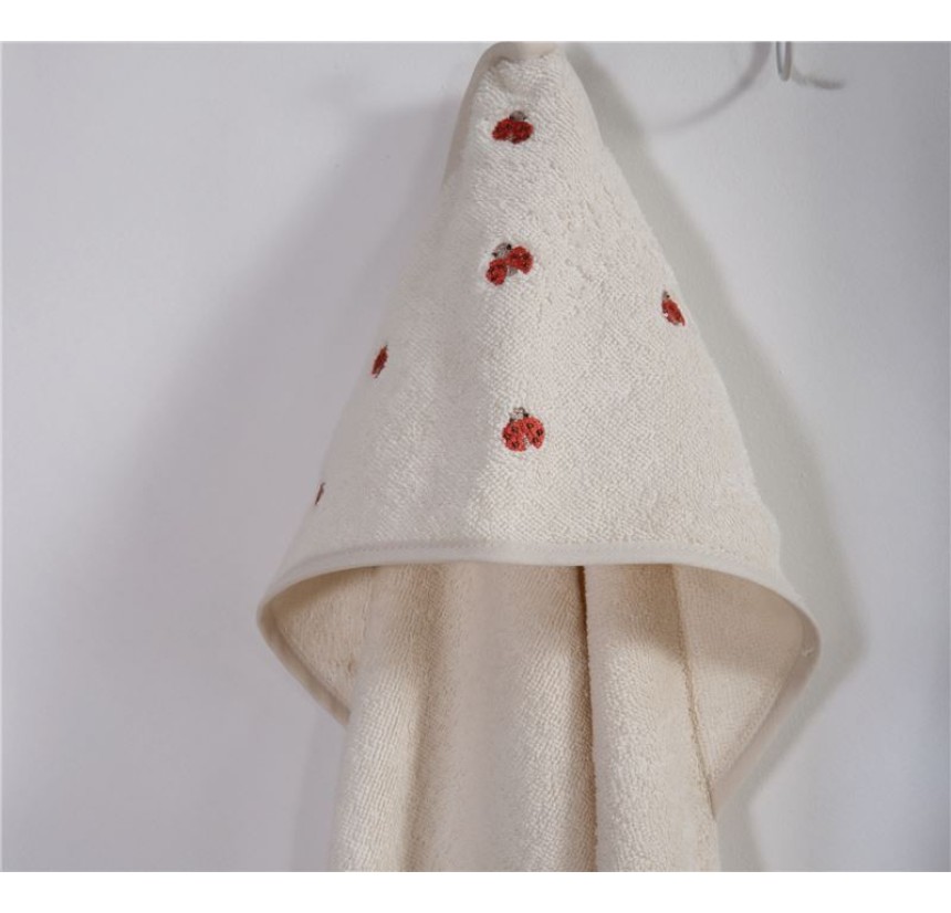 Βρεφική Κάπα 75x75 Nef-Nef Lady Bug Ecru Βρεφική Κάπα 75x75 Nef-Nef Lady Bug Ecru