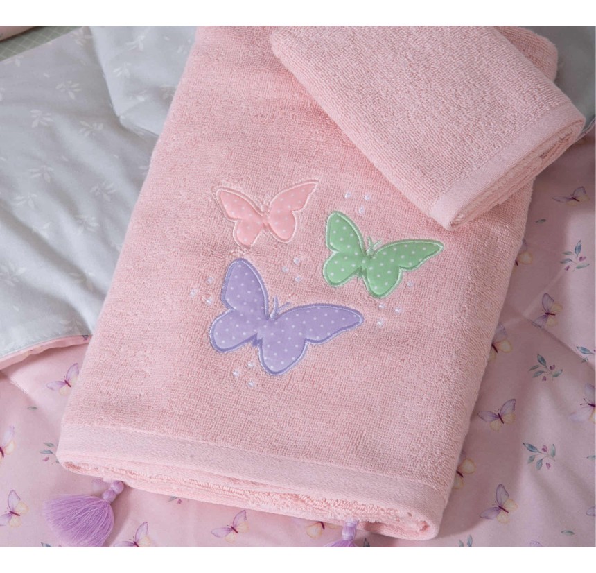 Παιδικές Πετσέτες Σετ (2τμχ) Nef- Nef Wings Of Joy Pink Παιδικές Πετσέτες Σετ (2τμχ) Nef- Nef Wings Of Joy Pink