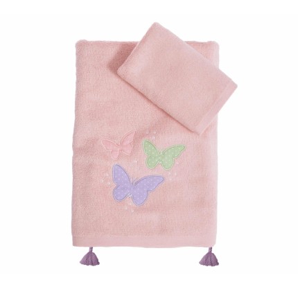 Παιδικές Πετσέτες Σετ (2τμχ) Nef- Nef Wings Of Joy Pink Παιδικές Πετσέτες Σετ (2τμχ) Nef- Nef Wings Of Joy Pink