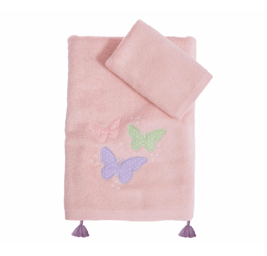Παιδικές Πετσέτες Σετ (2τμχ) Nef- Nef Wings Of Joy Pink Παιδικές Πετσέτες Σετ (2τμχ) Nef- Nef Wings Of Joy Pink