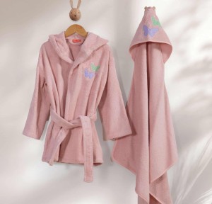 Βρεφικό Μπουρνούζι Με Κουκούλα Nef-Nef Wings Of Joy Pink Βρεφικό Μπουρνούζι Με Κουκούλα Nef-Nef Wings Of Joy Pink