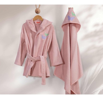Βρεφικό Μπουρνούζι Με Κουκούλα Nef-Nef Wings Of Joy Pink Βρεφικό Μπουρνούζι Με Κουκούλα Nef-Nef Wings Of Joy Pink