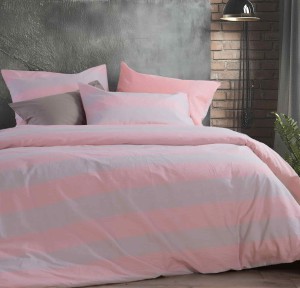 Σεντόνια Υπέρδιπλα (Σετ) Nef - Nef Casual Stripe Peach Σεντόνια Υπέρδιπλα (Σετ) Nef - Nef Casual Stripe Peach