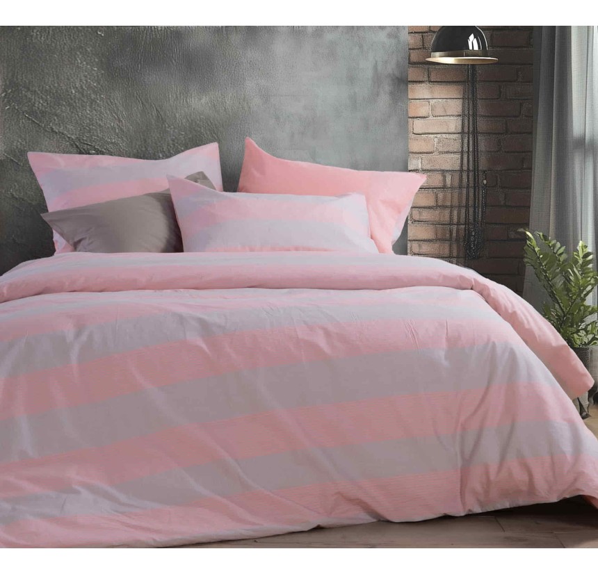 Σεντόνια Υπέρδιπλα (Σετ) Nef - Nef Casual Stripe Peach Σεντόνια Υπέρδιπλα (Σετ) Nef - Nef Casual Stripe Peach
