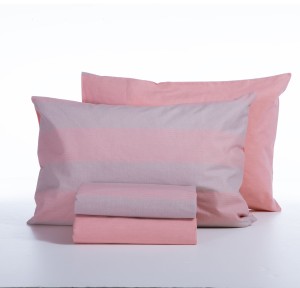 Σεντόνια Υπέρδιπλα (Σετ) Nef - Nef Casual Stripe Peach Σεντόνια Υπέρδιπλα (Σετ) Nef - Nef Casual Stripe Peach