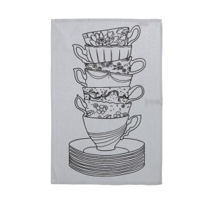 Πετσέτα Κουζίνας Nef-Nef 40x60 My Cup Of Tea Grey Πετσέτα Κουζίνας Nef-Nef 40x60 My Cup Of Tea Grey