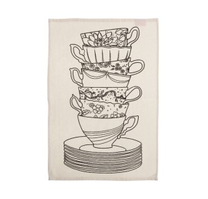 Πετσέτα Κουζίνας Nef-Nef 40x60 My Cup Of Tea Ecru