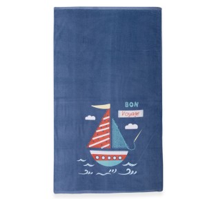 Παιδική Πετσέτα Θαλάσσης 70x 120 Nef-Nef Bon Voyage Navy Blue