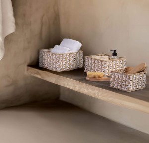 Καλάθι Από Πλεγμένο Χαρτί 23x23x12 Nef-Nef Vinci Natural Καλάθι Από Πλεγμένο Χαρτί 23x23x12 Nef-Nef Vinci Natural